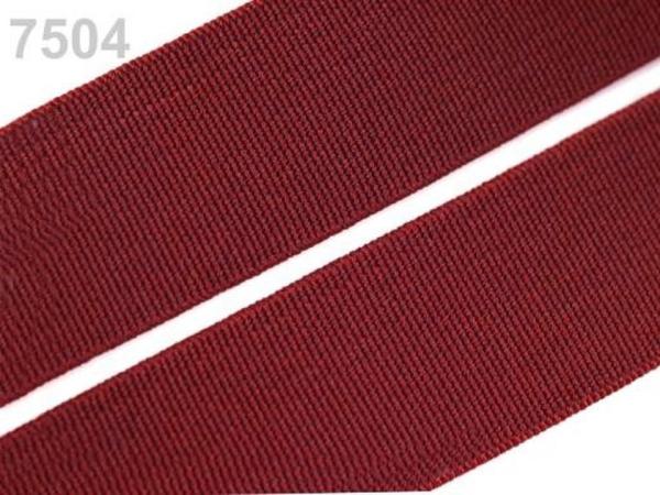 Gummiband Bordeaux 2 cm Breite
